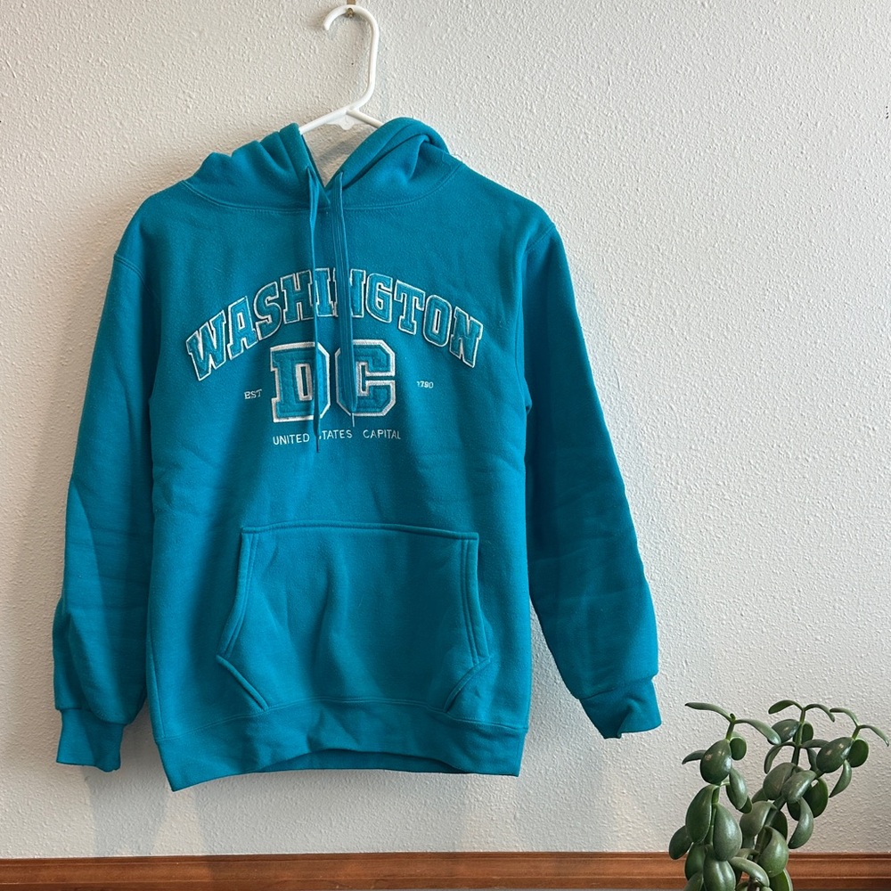 Teal Washington DC Hoodie